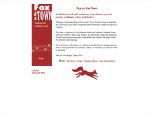 Tablet Screenshot of foxonthetown.com